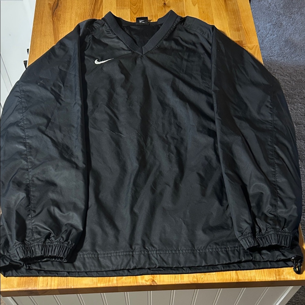 Nike Men's Pullover Black Windbreaker Jacket Size Large